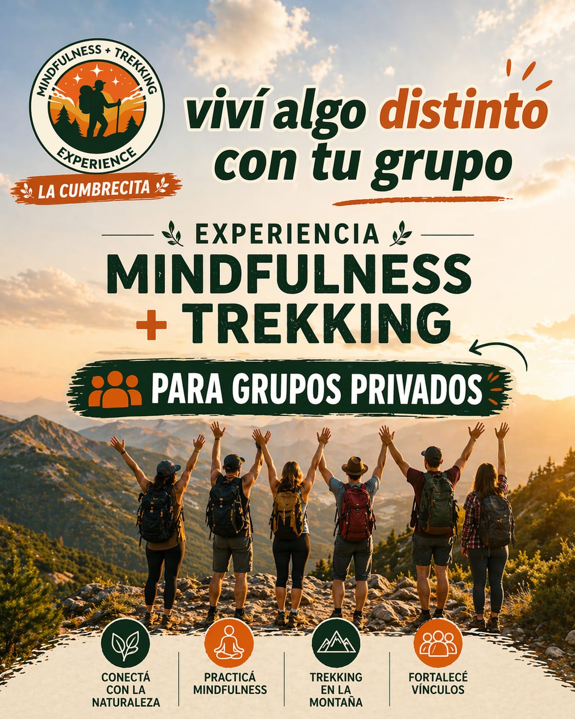 Experiencia exclusiva para grupos privados - Mindfulness + Trekking