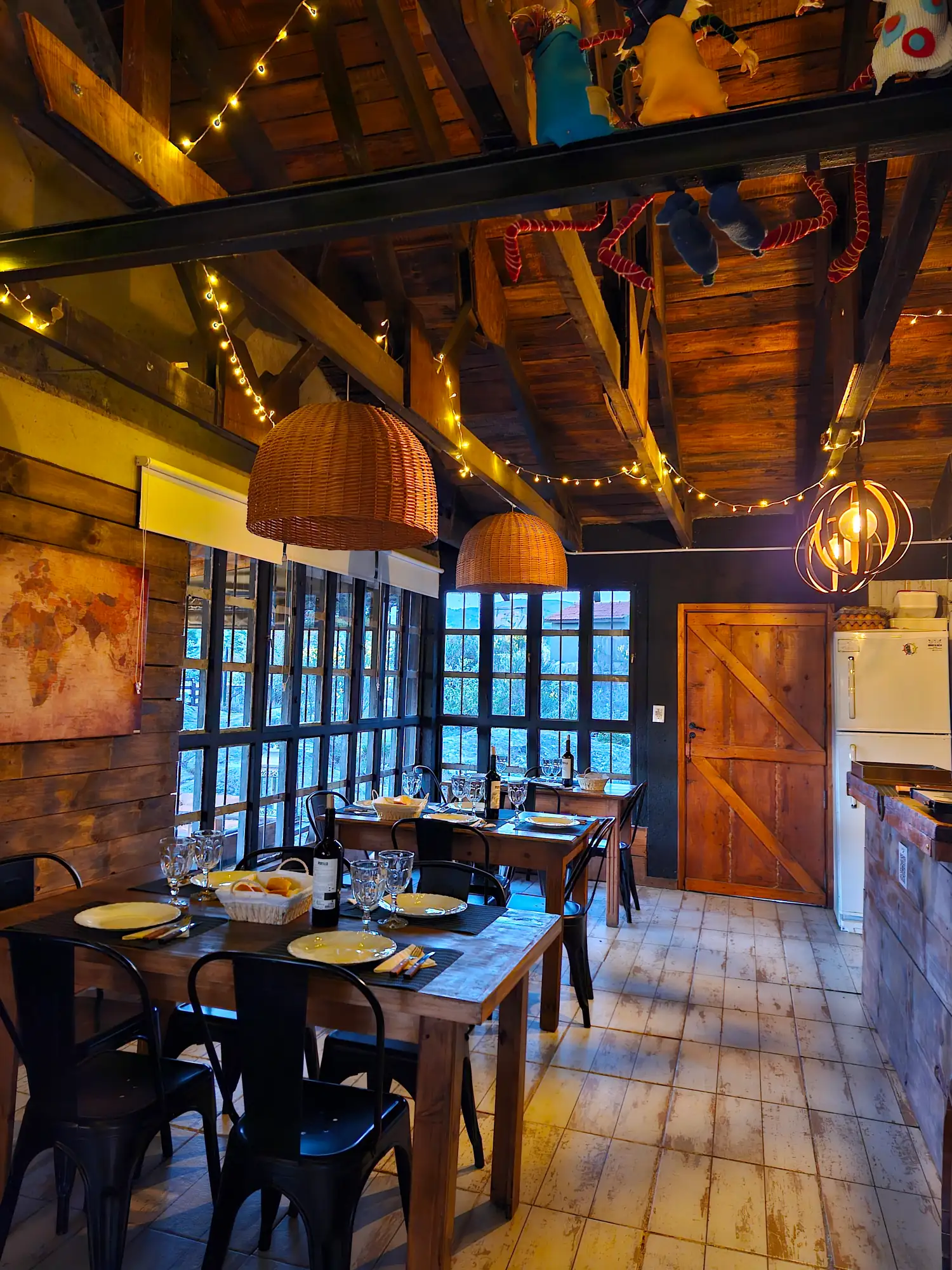 Interior del refugio